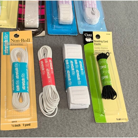 Assorted Elastic & Waistband Lot - Dritz & Stretchrite - 9 Packs - Various Sizes - Picture 3 of 6